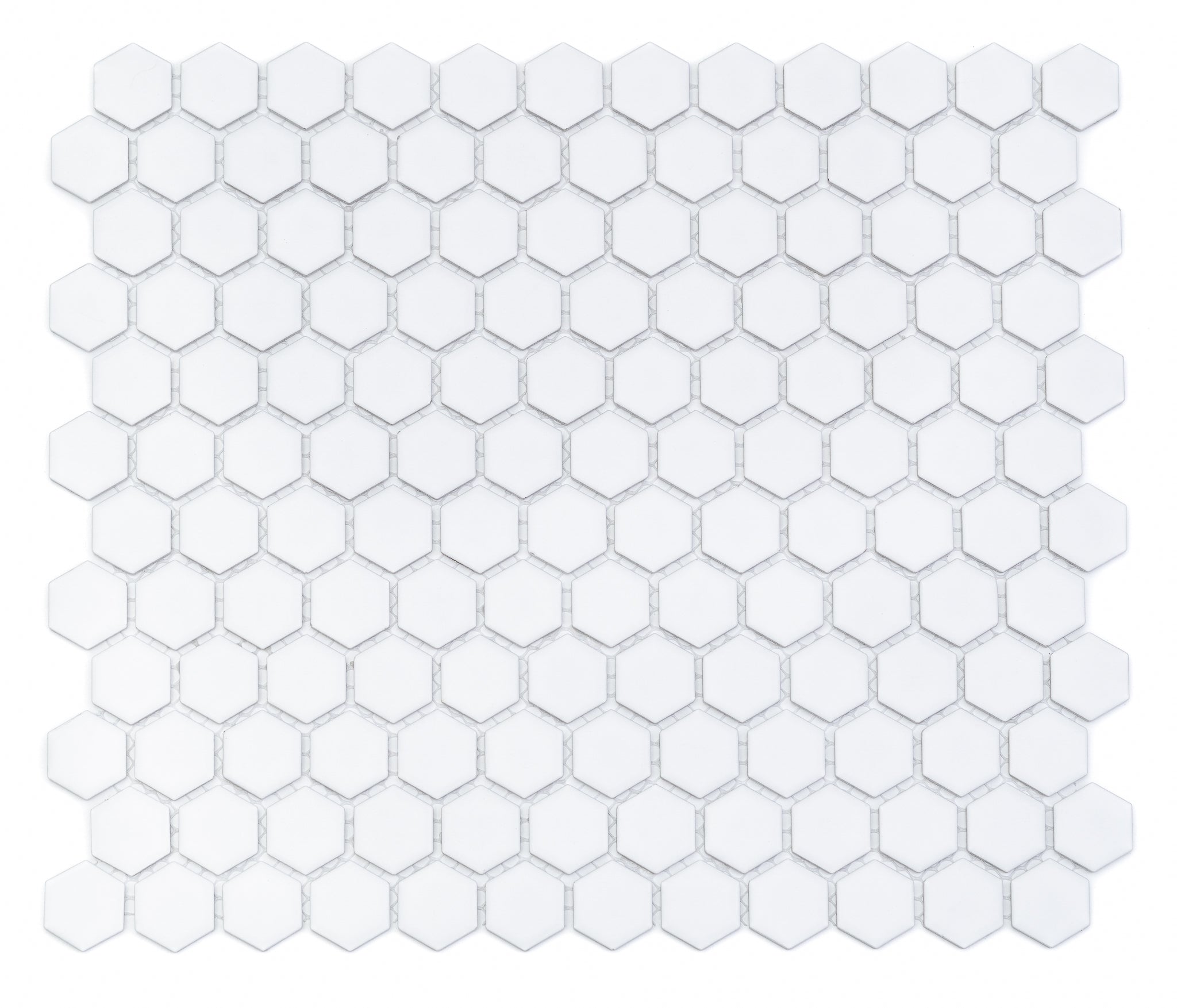 Hexagon White 10"x12"