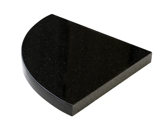 Absolute Black Corner Shower Shelf - 9"
