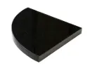 Absolute Black Corner Shower Shelf - 9"