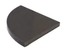 Dark Grey Corner Shower Shelf - 9"