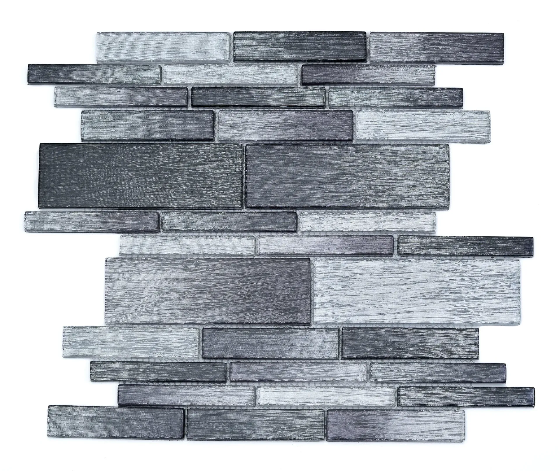 [H6065] Steelwave Textured Glass Mosaic