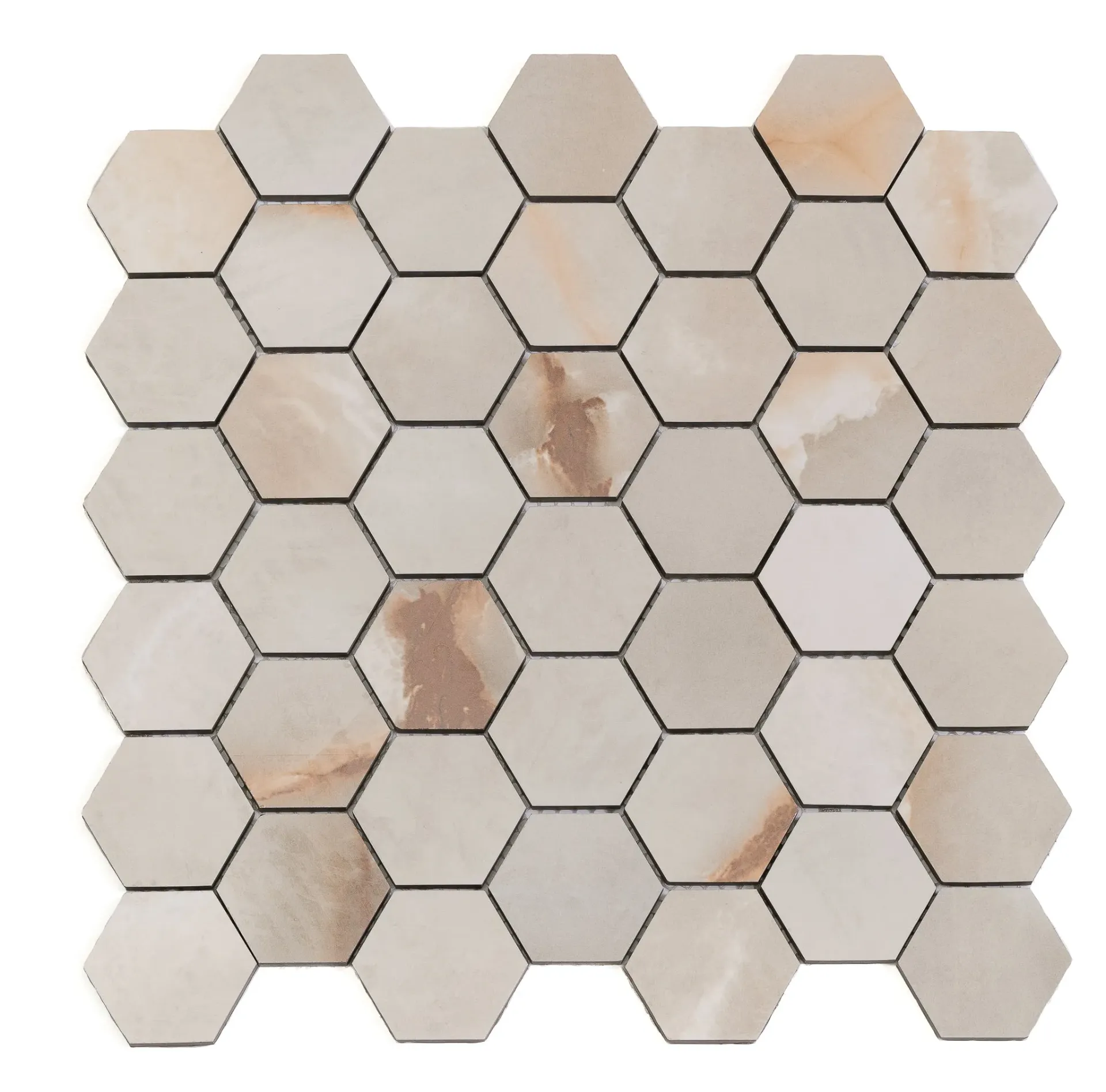 Neo Topaz Onyx Hexagon Mosaic