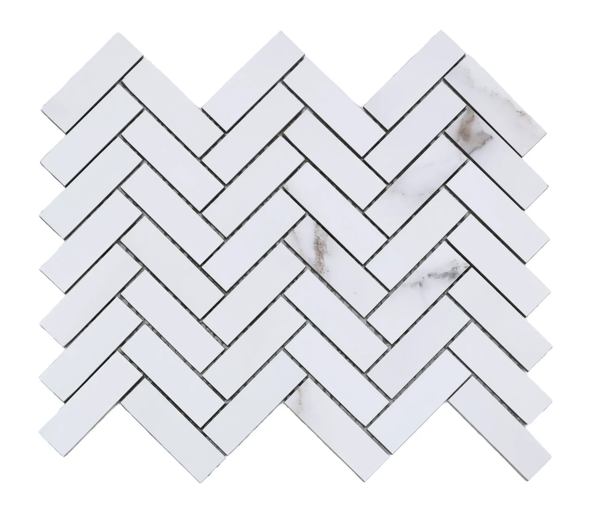 Mosaic New Statuario Herringbone