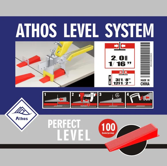 Red Leveling Wedges - 100 Pieces Pack