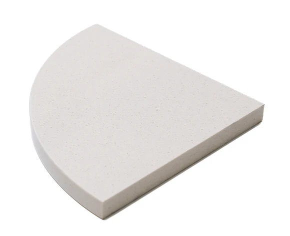 Snow White Corner Shower Shelf - 9"