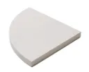Snow White Corner Shower Shelf - 9"