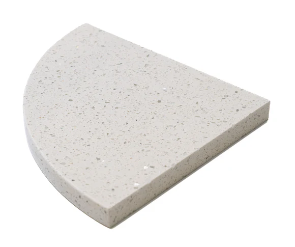 Sparkle White Corner Shower Shelf - 9"